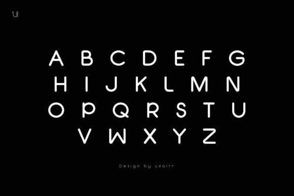 Neotura Rounded Font PNG with transparent background - Preview 1