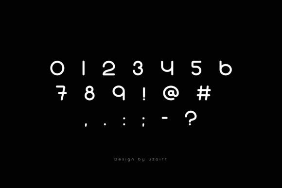 Neotura Rounded Font PNG with transparent background - Preview 3