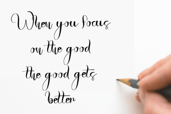 October Calligraphy Font PNG with transparent background - Preview 1