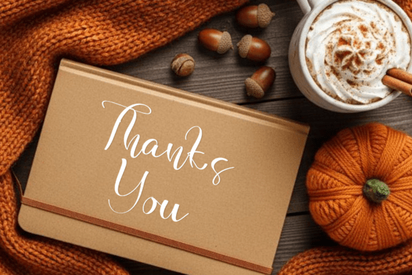 October Calligraphy Font PNG with transparent background - Preview 6