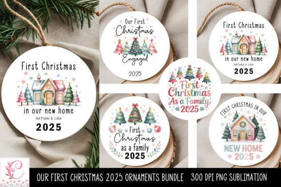 Our First Christmas 2025 Ornament Bundle