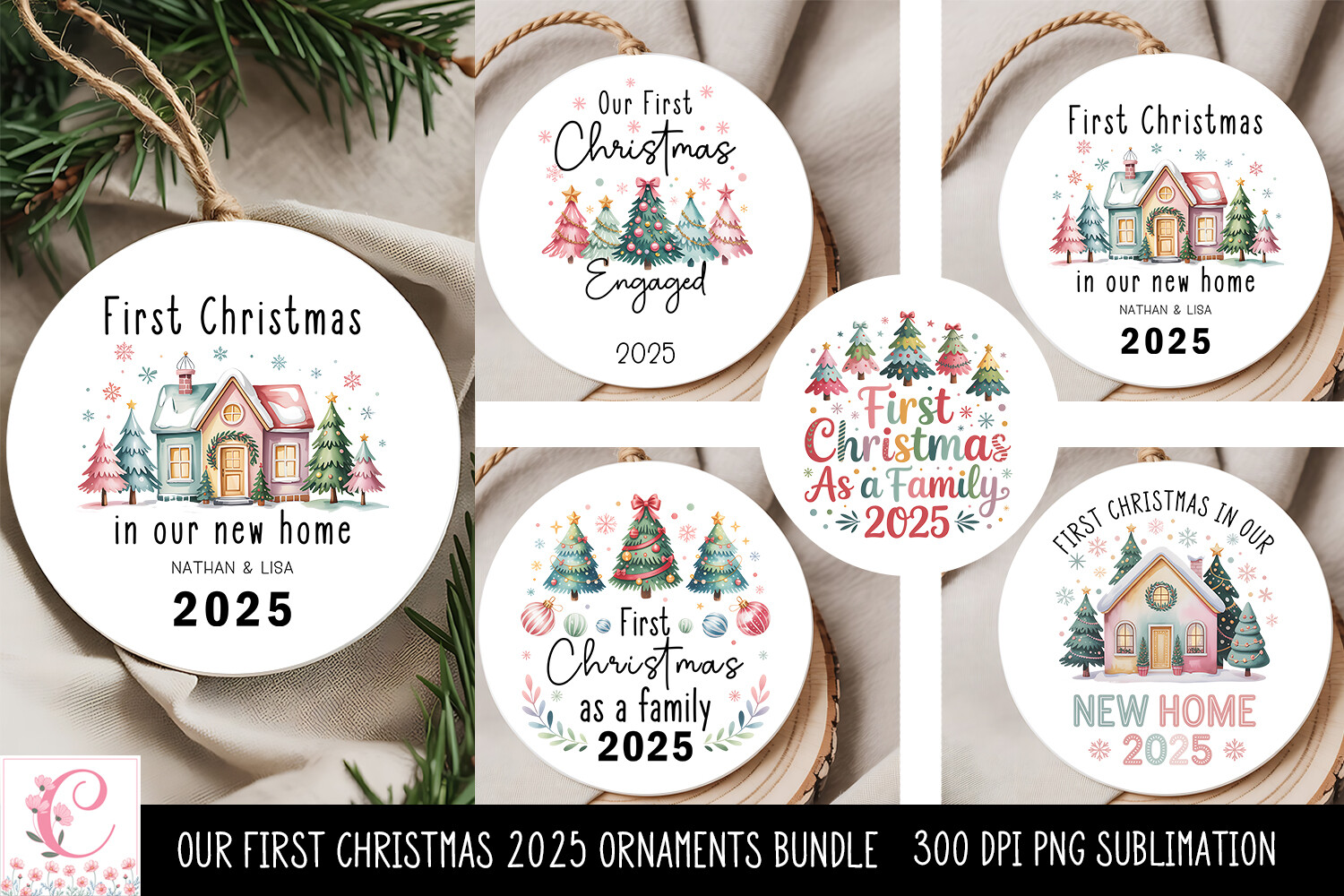 Our First Christmas 2025 Ornament Bundle