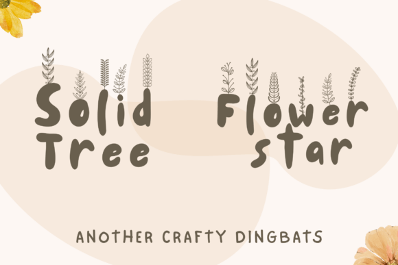 Petaline Dingbat Font PNG with transparent background - Preview 2
