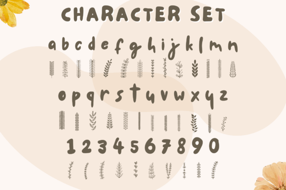 Petaline Dingbat Font PNG with transparent background - Preview 6