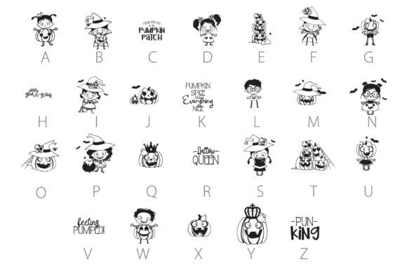 Pumpkin Peeps Dingbats Font PNG with transparent background - Preview 2