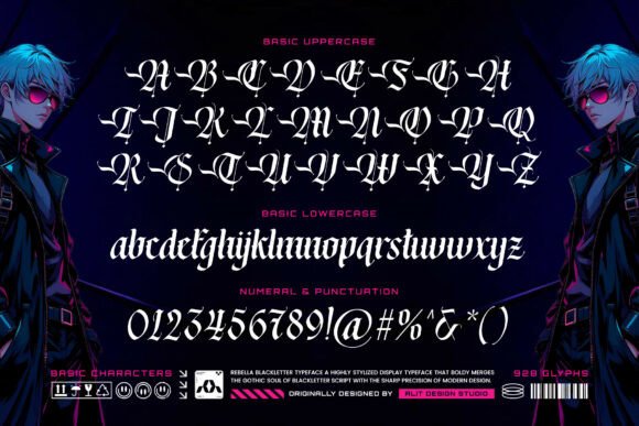 Rebella Font PNG with transparent background - Preview 5