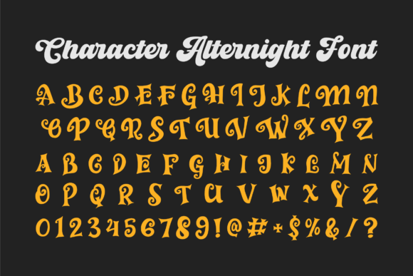 Alternight Font - Preview 6