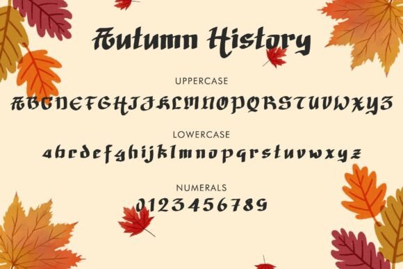 Autumn History Font - Preview 4