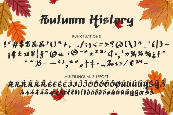 Autumn History Font - Preview 5