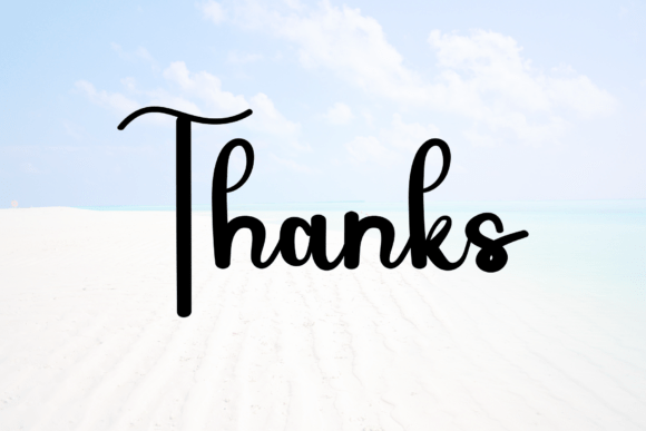 Beach Newyear Font PNG with transparent background - Preview 4