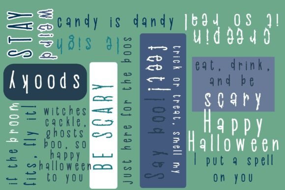 Beanboos and Ooze Duo Font PNG with transparent background - Preview 1