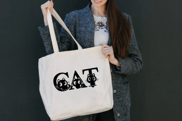 Black Cute Cat Font - Preview 4