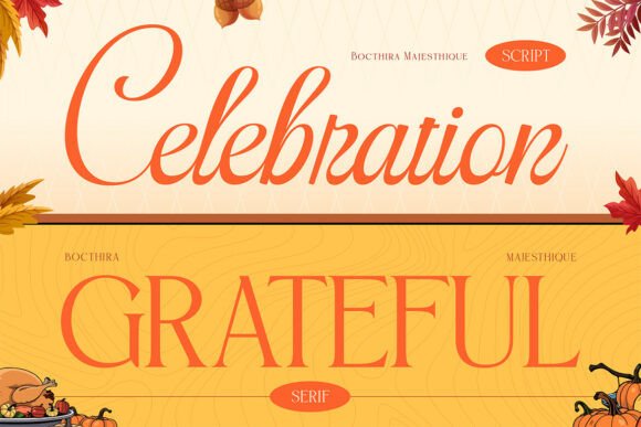 Bocthira Majesthique Font PNG with transparent background - Preview 4