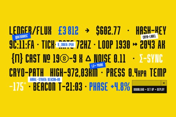 Bruteforce Display Font - Preview 4