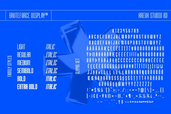 Bruteforce Display Font - Preview 2