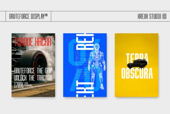 Bruteforce Display Font - Preview 5