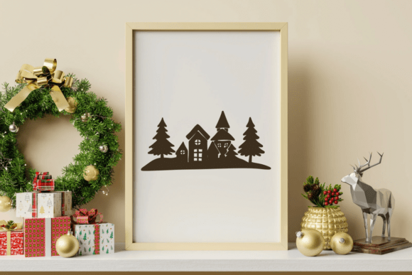 Christmas Villages Font PNG with transparent background - Preview 4