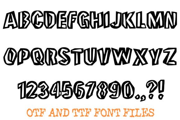 Chunky Jagged Font - Preview 1