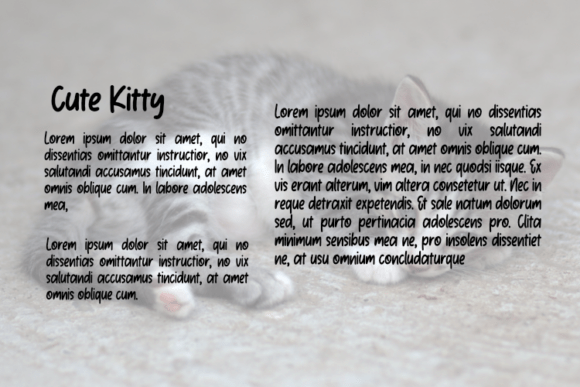 Cute Kitty Font - Preview 2