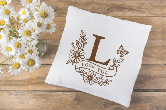 Daisy Flower Monogram Font - Preview 3