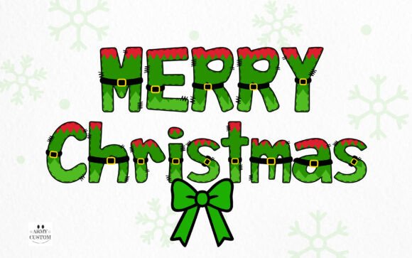 Elf Squad Font PNG with transparent background - Preview 1