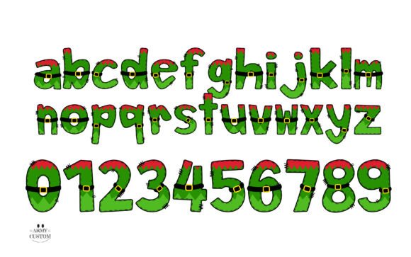 Elf Squad Font PNG with transparent background - Preview 2