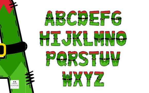 Elf Squad Font PNG with transparent background - Preview 3