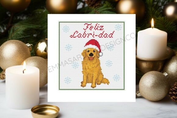 Feliz Labri-dad Christmas Cross Stitch