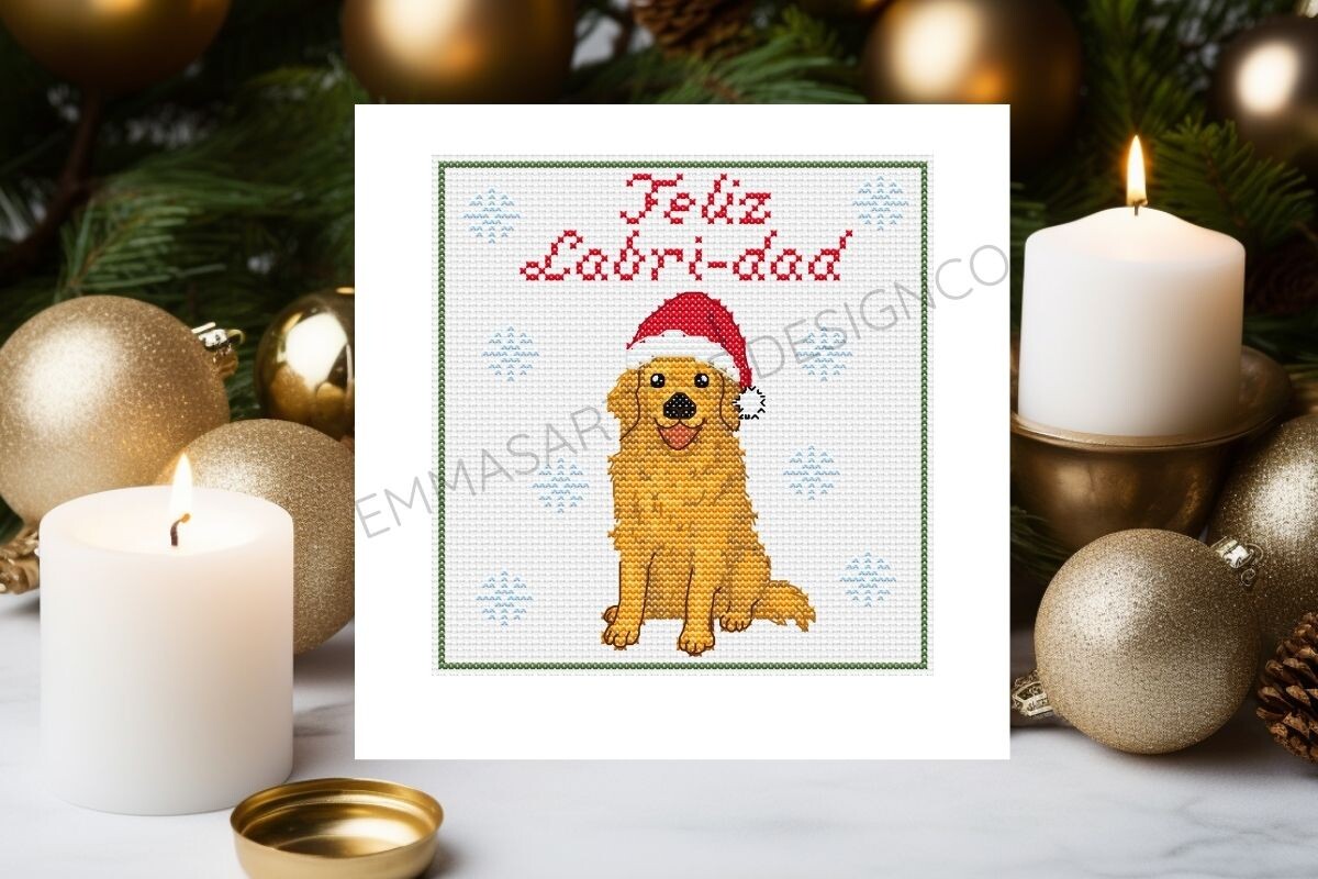 Feliz Labri-dad Christmas Cross Stitch