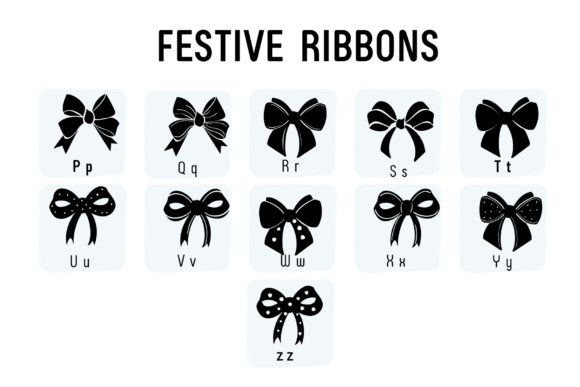 Festive Ribbons Font - Preview 2