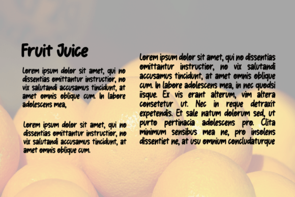 Fruit Juice Font - Preview 2