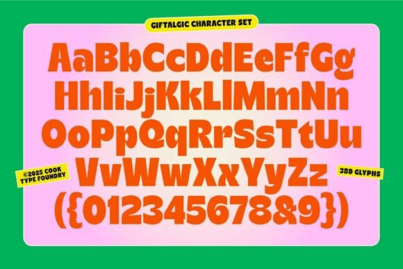 Giftalgic Font - Preview 1