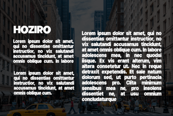 Hoziro Font PNG with transparent background - Preview 2