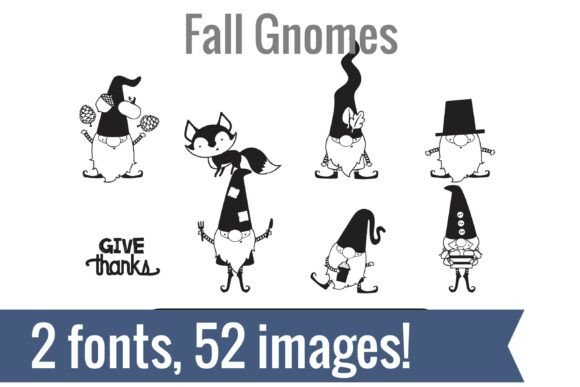 Halloween/ Fall Gnomes Font - Preview 1