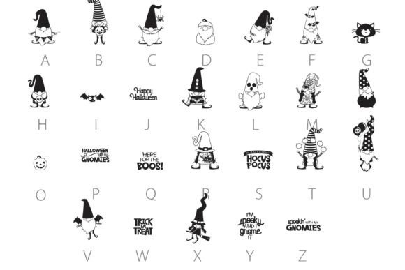 Halloween/ Fall Gnomes Font - Preview 2