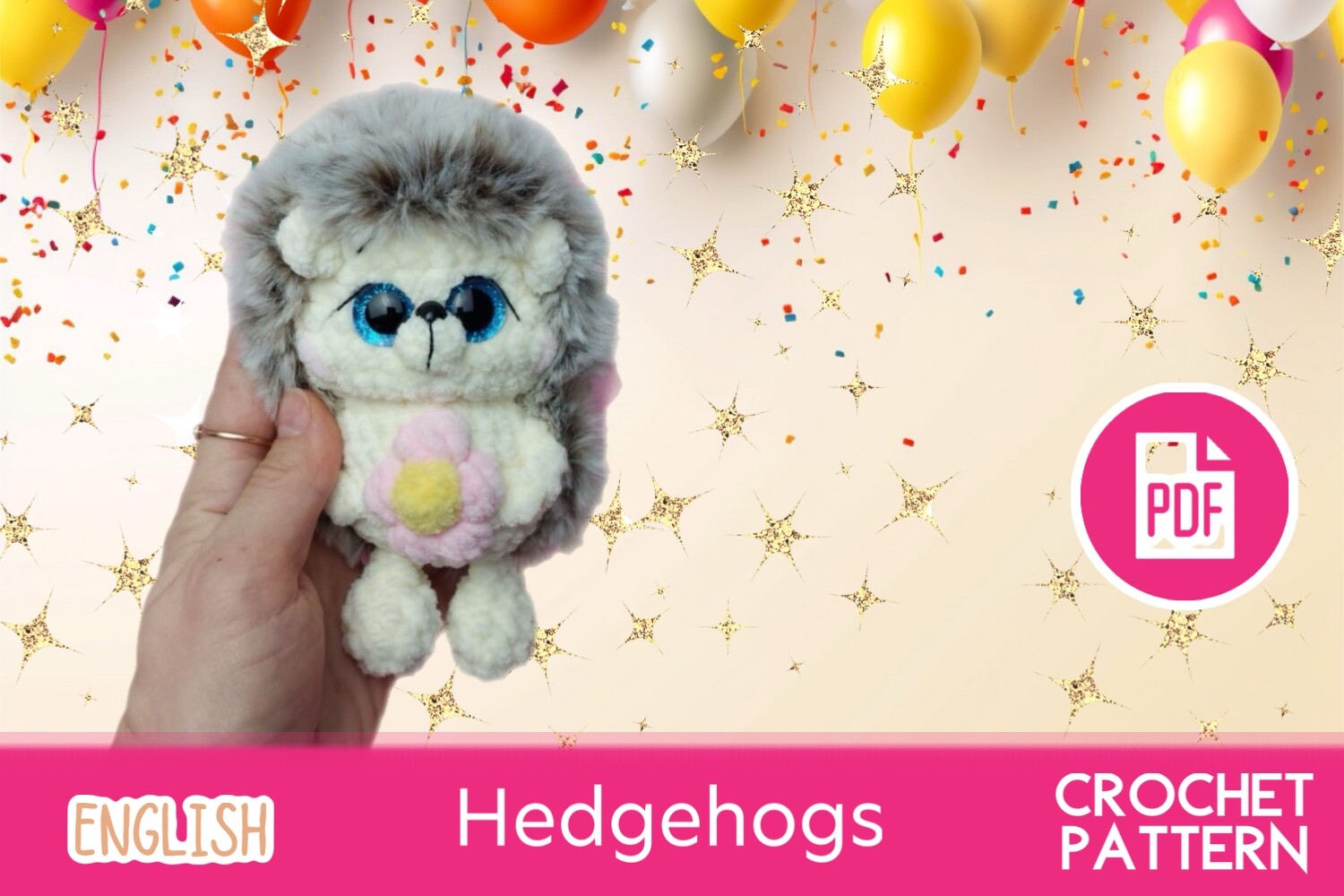Hedgehog Crochet Toy / Amigurumi PDF