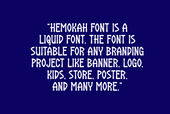 Hemokah Font PNG with transparent background - Preview 4