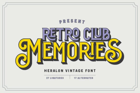 Heralon Font PNG with transparent background - Preview 2