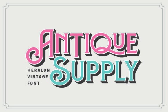 Heralon Font PNG with transparent background - Preview 3