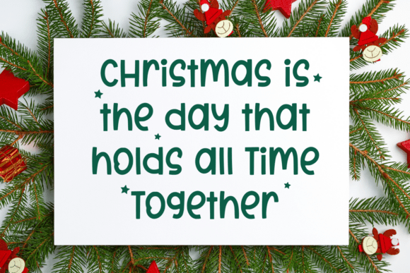 Holiday Christmas Font - Preview 1