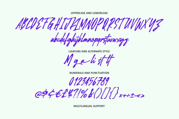 Kestone Magnolios Font PNG with transparent background - Preview 6