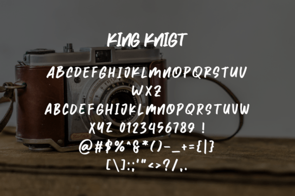 King Knigt Font PNG with transparent background - Preview 1