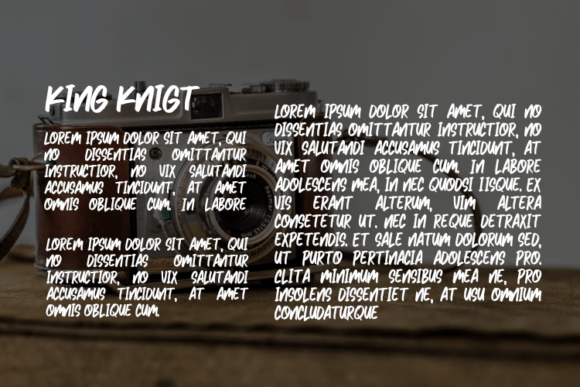 King Knigt Font PNG with transparent background - Preview 2