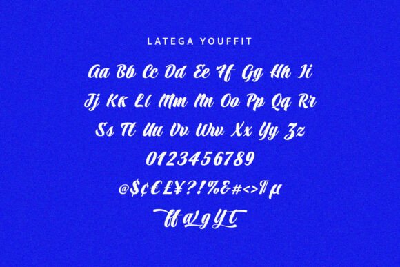 Latega Youffit Font font preview - 5
