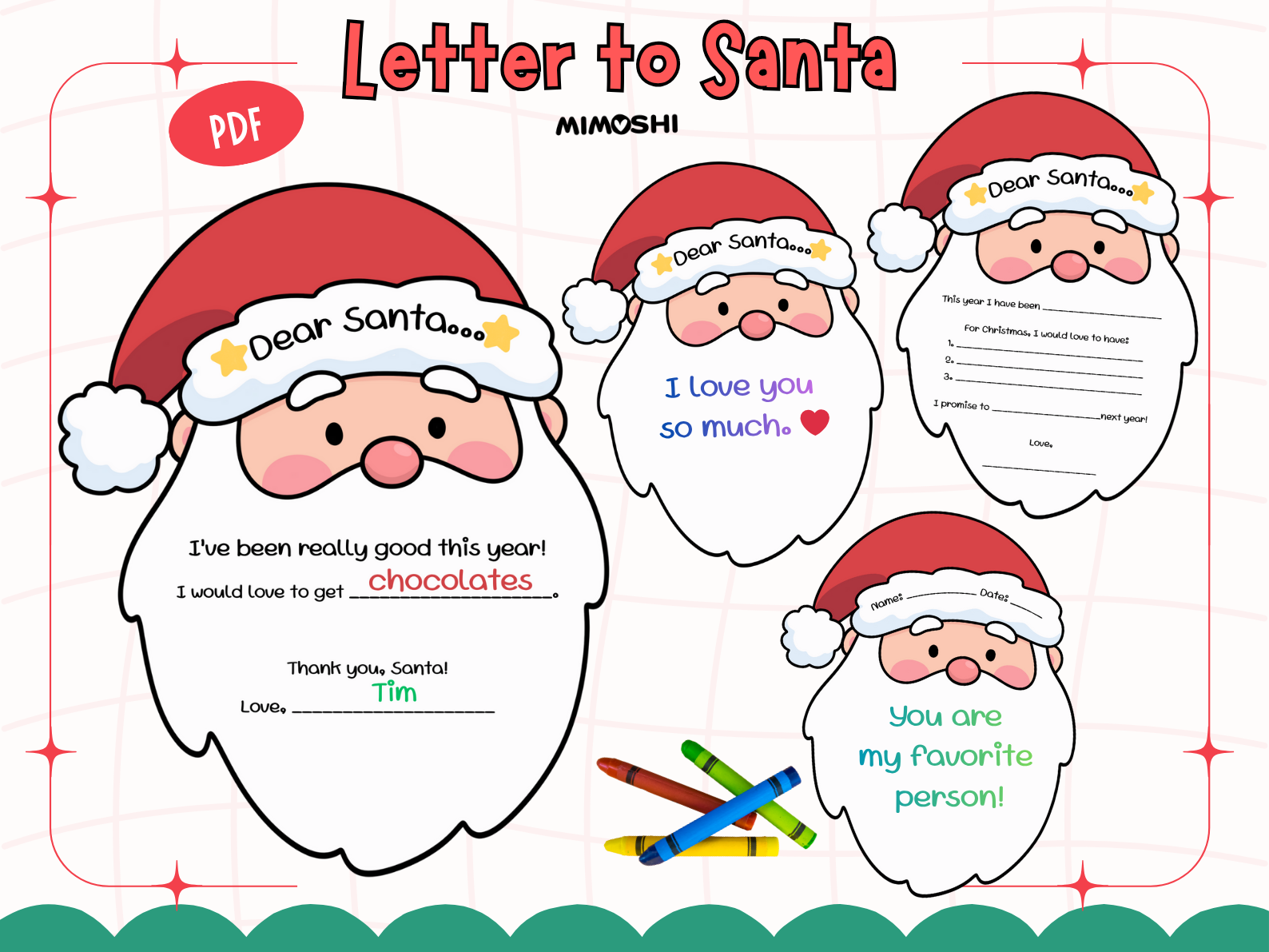 Letter to Santa Printable Craft