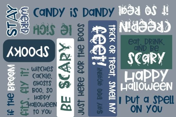 Marshberry Scary Trio Font PNG with transparent background - Preview 1