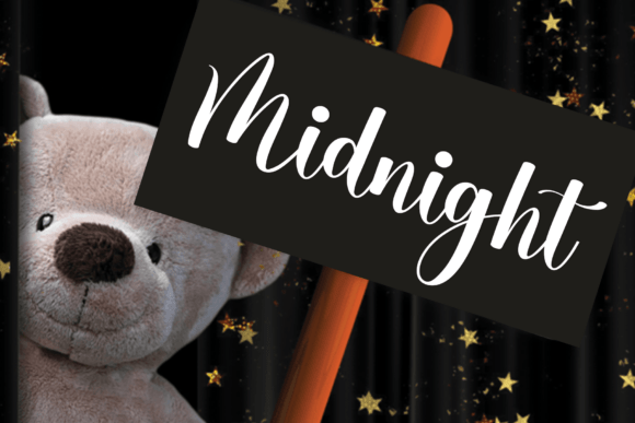 Midnight Billiard Font PNG with transparent background - Preview 3