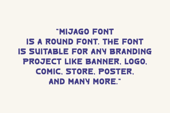 Mijago Font PNG with transparent background - Preview 4
