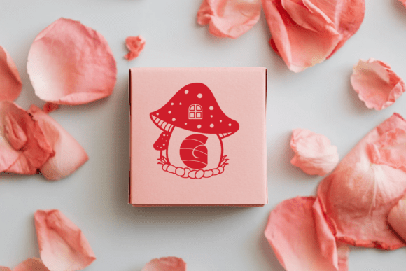 Mushroom Christmas Font PNG with transparent background - Preview 4
