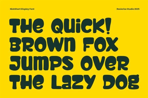 Nick Short Font PNG with transparent background - Preview 1